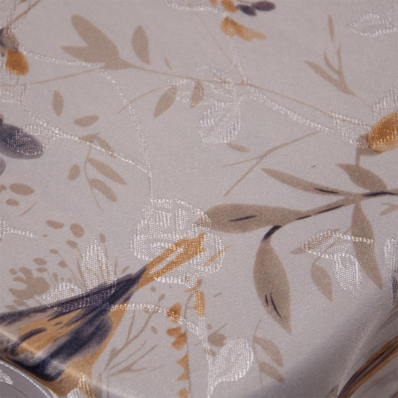 European Style Est Design Wedding Party Decorative Jacquard Tablecloth Lovely Sparrow Printing Embridery Lace Dinning Cover Table Cloth