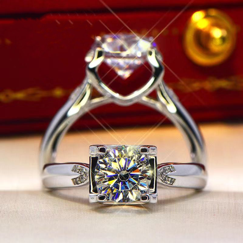 925 Sterling Moissanite Silver Ring Fine jewelry Round Cut 1ct D Anniversary Wedding Diamond Rings for Girlfriend
925 Sterling Moissanite Silver Ring Fine jewelry Round Cut 1ct D Anniversary Wedding Diamond Rings for Girlfriend