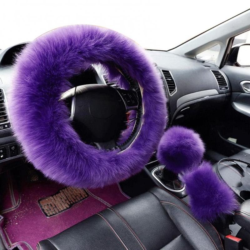 Steering Wheel Covers Universal 3Pcs/Set Car Faux Wool Gear Shift Rod Brake Fluffy Cover Decor Cccessories Goods
Steering Wheel Covers Universal 3Pcs/Set Car Faux Wool Gear Shift Rod Brake Fluffy Cover Decor Cccessories Goods