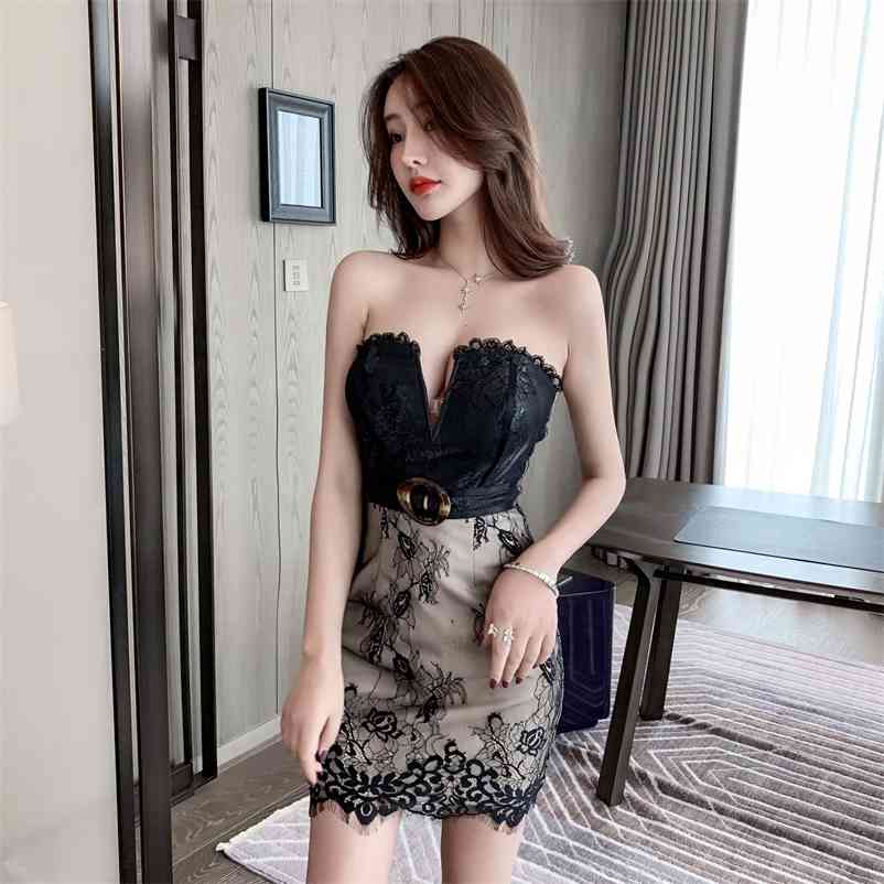 nightclub women' low-cut tight-fitting bag hip tube top sexy dress Office Lady Polyester Sheath Sleeveless 210603, Black
nightclub women' low-cut tight-fitting bag hip tube top sexy dress Office Lady Polyester Sheath Sleeveless 210603, Black