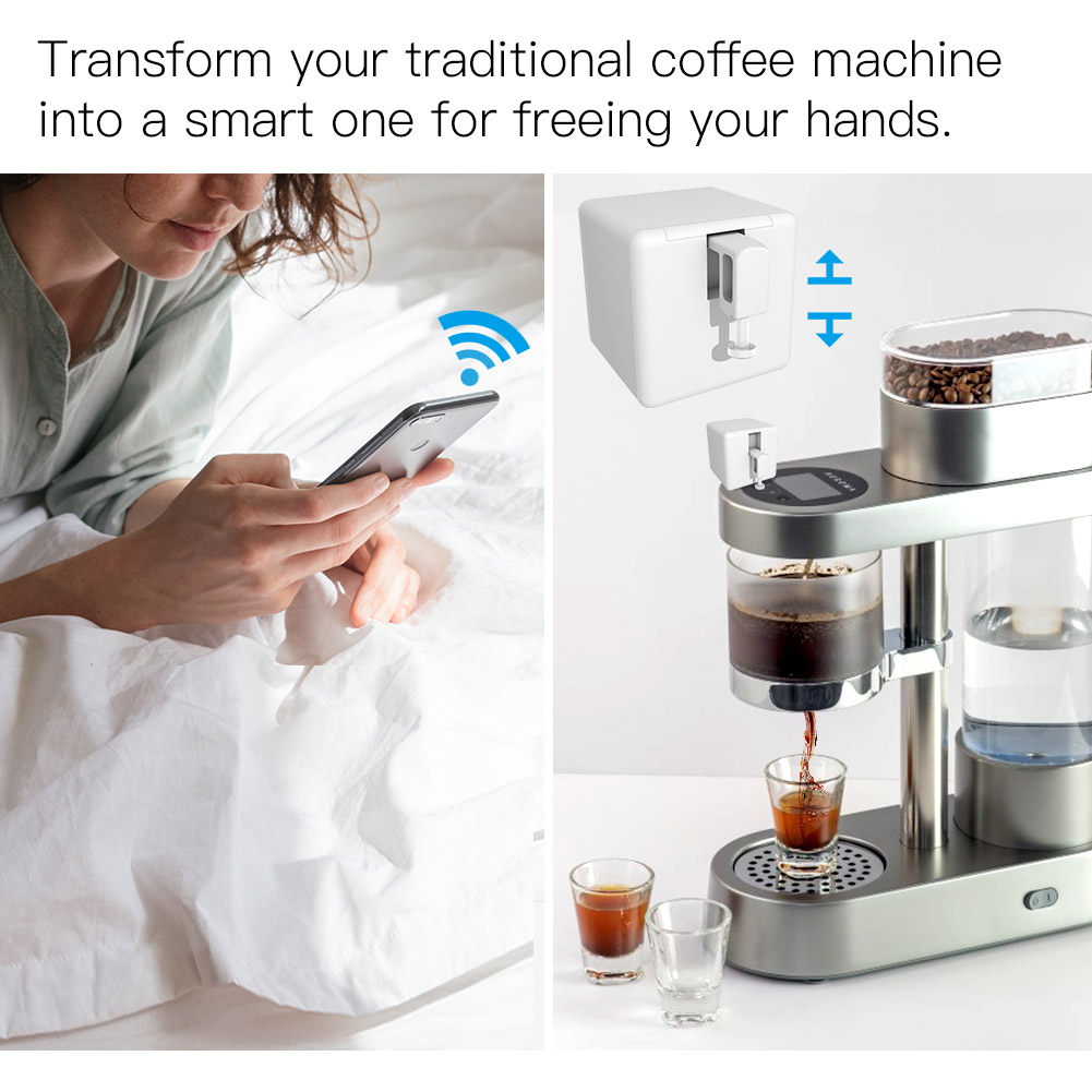 Moes Tuya Bluetooth control Switch Fingerbot Button Pusher Smart Life App Voice Controled by via Alexa Google Assistant