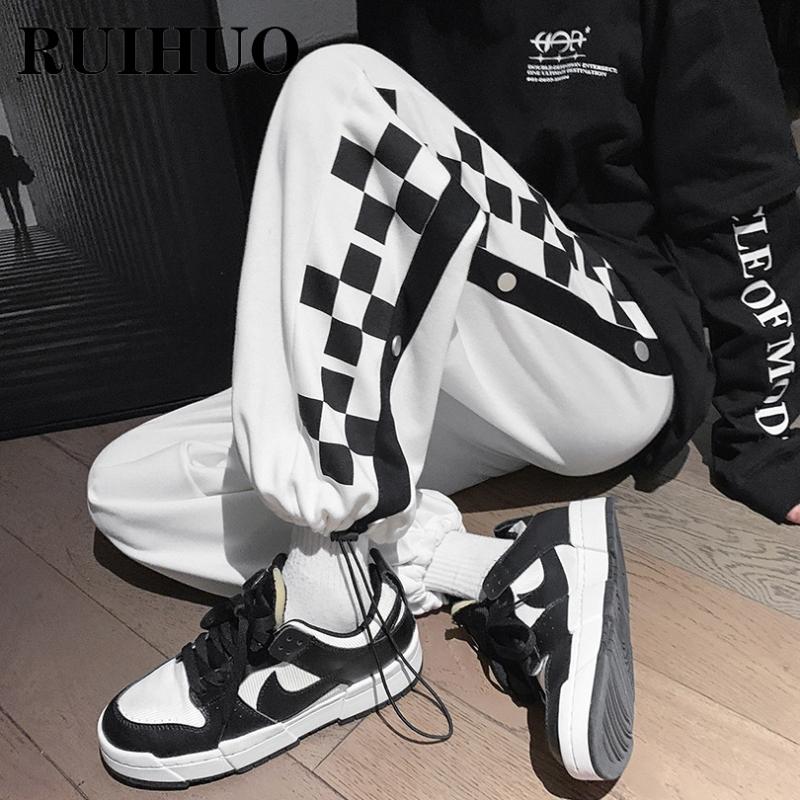Men's Pants RUIHUO 2021 Plaid Harem Men Trousers Casual Joggers Sweatpants Hip Hop Streetwear Male Plus Size M-2XL, Black
Men's Pants RUIHUO 2021 Plaid Harem Men Trousers Casual Joggers Sweatpants Hip Hop Streetwear Male Plus Size M-2XL, Black