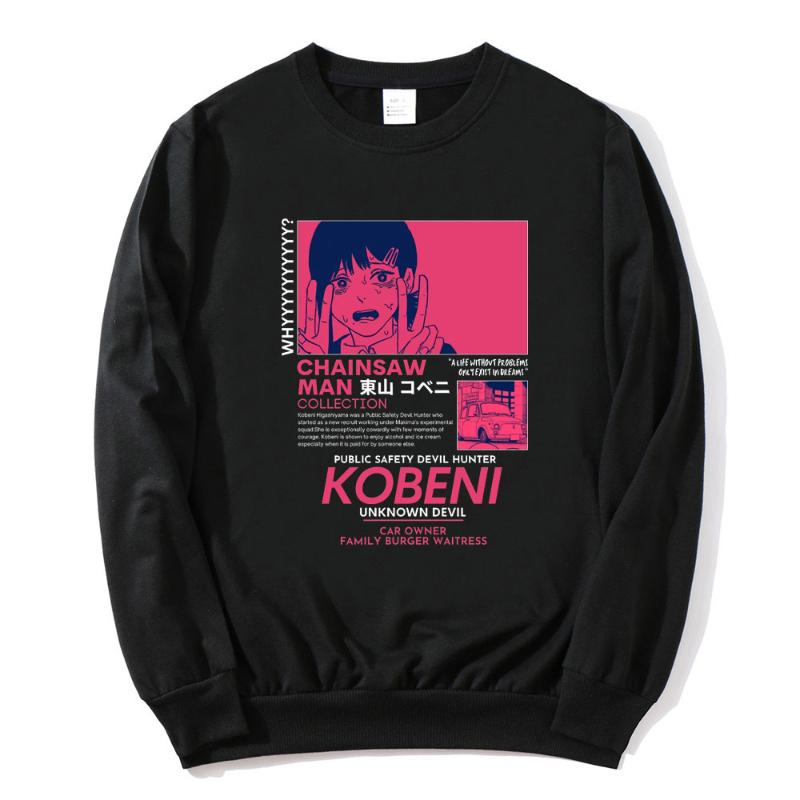 Fashion Men's Hoodies Arrival Chainsaw Man Sweatshirt Harajuku Oversized Women's Clothing Tops Kpop Long Sleeves Vintage Sweater