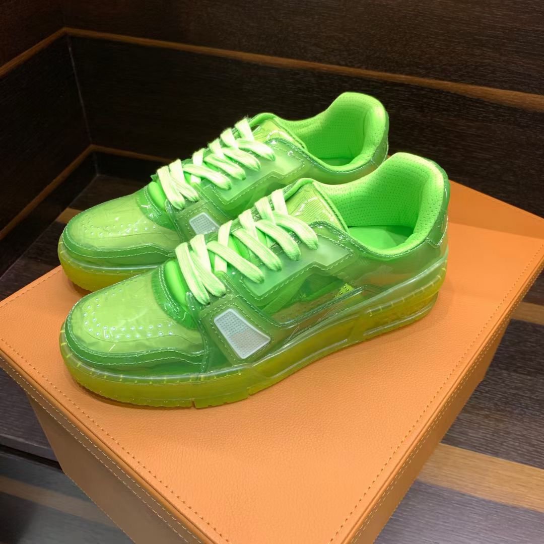 Arrival mens Designer transparent Trainer Sneaker Shoes Luxury Sneakers for men Run Away Fashion Casual Clear shoe KLHHJ001, Red;white
Arrival mens Designer transparent Trainer Sneaker Shoes Luxury Sneakers for men Run Away Fashion Casual Clear shoe KLHHJ001, Red;white