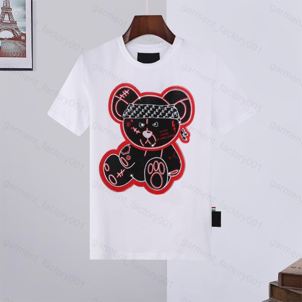 Phillip Plain Men designer PP Skull Diamond t shirt Short sleeve Dollar Brown bear Brand tee O-Neck high Quality Skulls TShirt tees tops 11, White
Phillip Plain Men designer PP Skull Diamond t shirt Short sleeve Dollar Brown bear Brand tee O-Neck high Quality Skulls TShirt tees tops 11, White