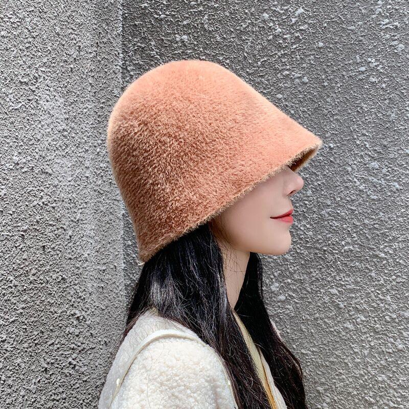 Berets Autumn Winter Dome Brief Temperament Solid Color Imitation Mink Warm Bucket Hat Women Fashion All-match Fishermen, Beige
Berets Autumn Winter Dome Brief Temperament Solid Color Imitation Mink Warm Bucket Hat Women Fashion All-match Fishermen, Beige