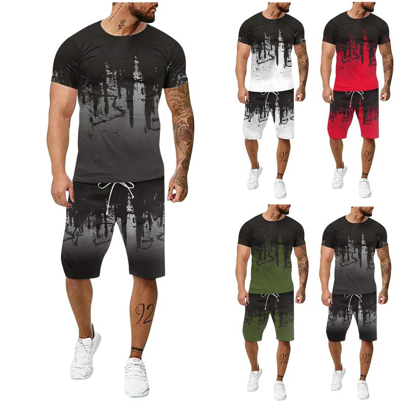 Men's Tracksuits 2021 Summer European And American Fashion Inkjet 3d Digital Printing T-shirt Women's Leisure Jogging Suit, Gray
Men's Tracksuits 2021 Summer European And American Fashion Inkjet 3d Digital Printing T-shirt Women's Leisure Jogging Suit, Gray