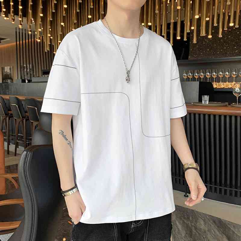 2021 summer short sleeve t-shirt men's autumn Korean loose youth cool base shirt solid color T-shirt fashion, 81215 / white
2021 summer short sleeve t-shirt men's autumn Korean loose youth cool base shirt solid color T-shirt fashion, 81215 / white