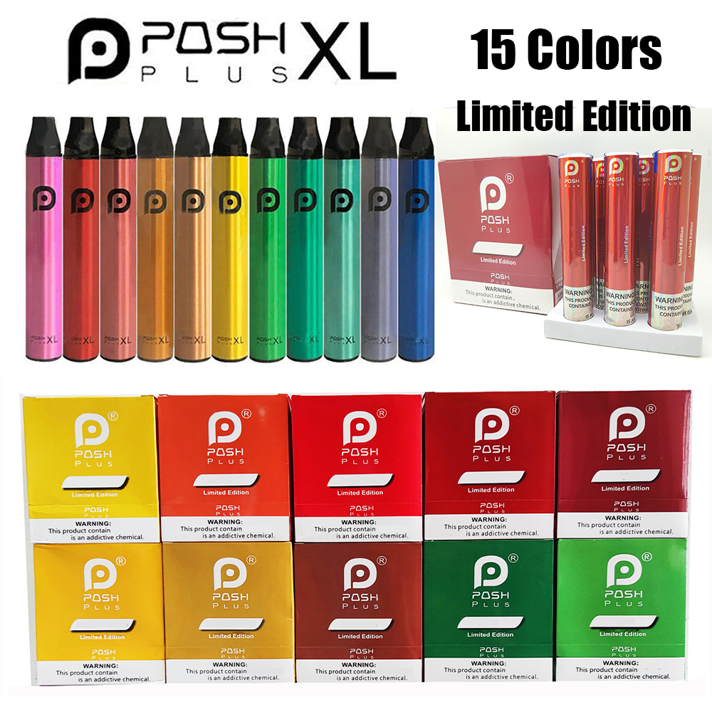 POSH PLUS XL Disposable E-cigarettes Devices Vape Pen Pods Starter Kit 4.5ml Prefilled Cartridges 1500Puffs 15 Colors Vaporizers e Cigarettes Vapor
POSH PLUS XL Disposable E-cigarettes Devices Vape Pen Pods Starter Kit 4.5ml Prefilled Cartridges 1500Puffs 15 Colors Vaporizers e Cigarettes Vapor