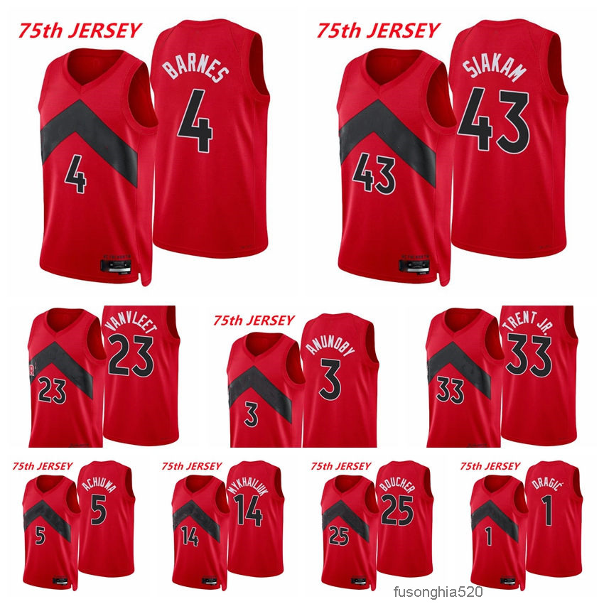 Custom Women Kids Toronto Men Raptors's Scottie Barnes 4 Pascal Siakam Fred VanVleet OG Anunoby Gary Trent Jr. Achiuwa Dalano Banton 2021/22 75th Anniversary
Custom Women Kids Toronto Men Raptors's Scottie Barnes 4 Pascal Siakam Fred VanVleet OG Anunoby Gary Trent Jr. Achiuwa Dalano Banton 2021/22 75th Anniversary