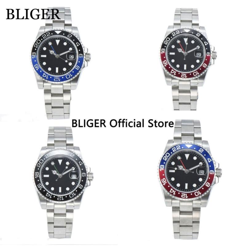 Sapphire Crystal 40mm Black Dial GMT Function Automatic Movement Men's Watch Luminous Marks Rotating Bezel B-1 Wristwatches, Model-2
Sapphire Crystal 40mm Black Dial GMT Function Automatic Movement Men's Watch Luminous Marks Rotating Bezel B-1 Wristwatches, Model-2