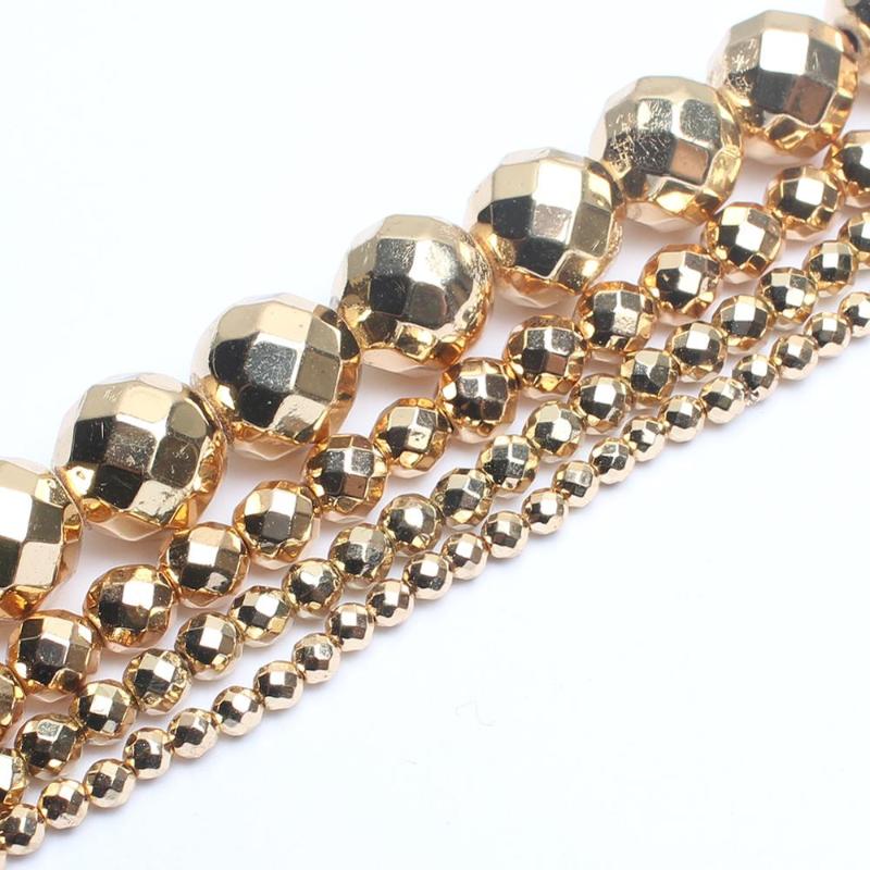 Other Natrual Faceted 14k Gold Plated Hematite Stone Round Loose Beads For Jewelry Making Bracelet Necklace 2/3/4/6/8/10/12mm 15inches
Other Natrual Faceted 14k Gold Plated Hematite Stone Round Loose Beads For Jewelry Making Bracelet Necklace 2/3/4/6/8/10/12mm 15inches