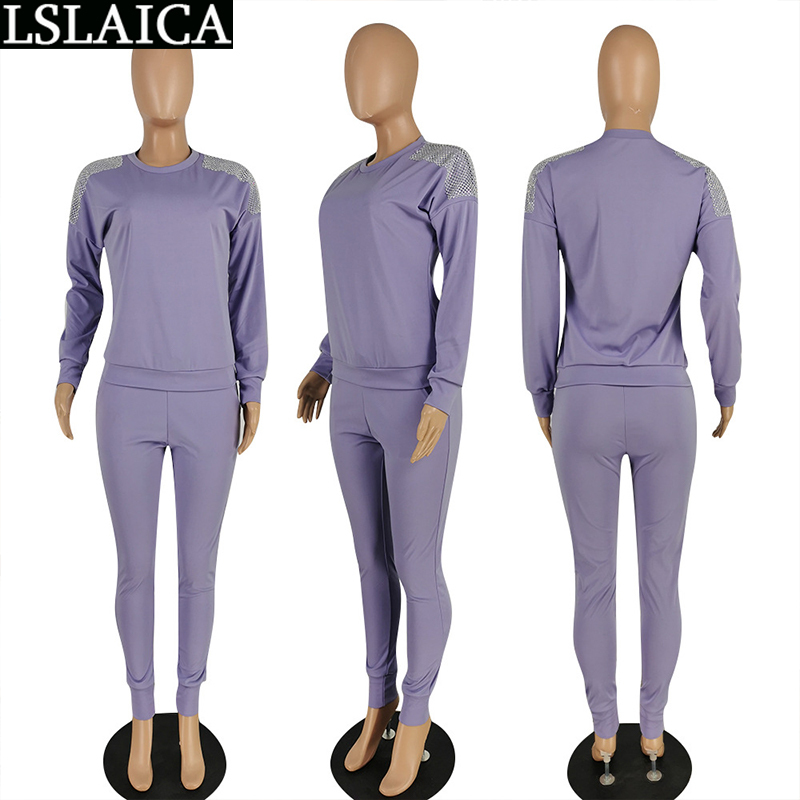 Tracksuits Women Set Elastic Waist Drawstring Fashion 2 Piece Sets Womens Outfits Casual Loose Long Sleeve Chandals De Mujer 210520