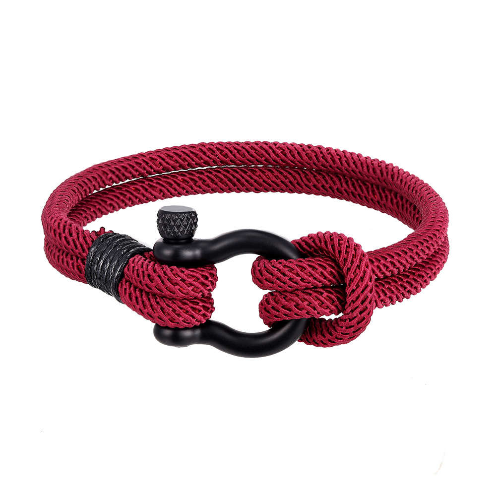 ,bracelet Milan Rope Bracelet versatile style black stainless steel bracelet men's Horseshoe buckle, Golden;silver
,bracelet Milan Rope Bracelet versatile style black stainless steel bracelet men's Horseshoe buckle, Golden;silver