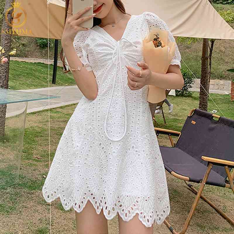 Fashion Runway Women' Summer Dress Sexy Drawstring V-Neck Embroidery Lace Hollow Out Mini Dresses Vestidos 210520, Photo color
Fashion Runway Women' Summer Dress Sexy Drawstring V-Neck Embroidery Lace Hollow Out Mini Dresses Vestidos 210520, Photo color