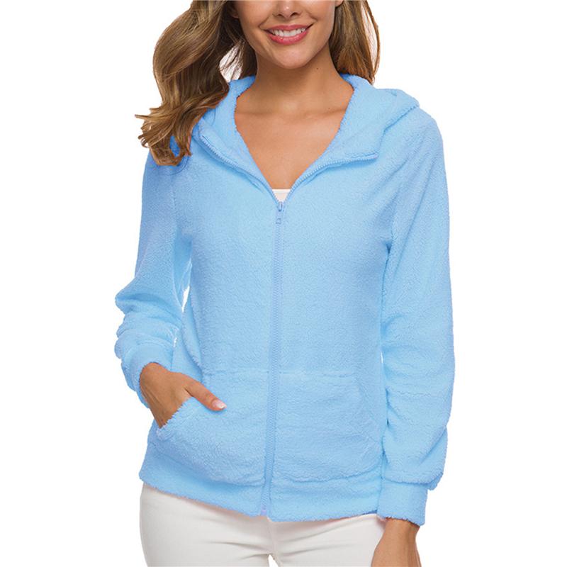 Women's Jackets Autumn Plus Size 5XL Hooded Plush Coat Women Warm Soft Zipper Long Sleeves Solid Jacket Fashion Winter Ladies Casual Outwear, Black;brown
Women's Jackets Autumn Plus Size 5XL Hooded Plush Coat Women Warm Soft Zipper Long Sleeves Solid Jacket Fashion Winter Ladies Casual Outwear, Black;brown