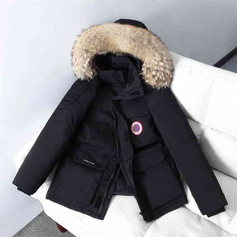 Winter Purchase Fashion Canadian Map Table Goode Couple Outdoor Work Clothes Down Jacket Men's Trend Wool Collar Thickened Gooses S-3XL, Black
Winter Purchase Fashion Canadian Map Table Goode Couple Outdoor Work Clothes Down Jacket Men's Trend Wool Collar Thickened Gooses S-3XL, Black