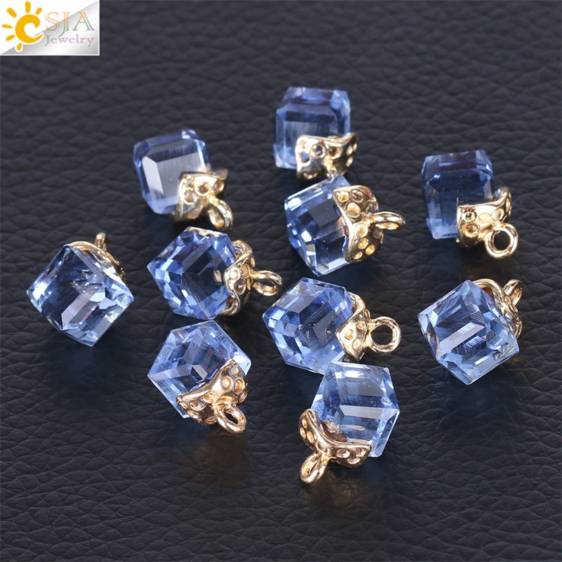 CSJA 10pcs Jewelry Findings Faceted Cube Glass Loose Beads 13 Color Square Shape 2mm Hole Austrian Crystal Bead for Bracelet DIY 1023 Q2, Bronze;silver
CSJA 10pcs Jewelry Findings Faceted Cube Glass Loose Beads 13 Color Square Shape 2mm Hole Austrian Crystal Bead for Bracelet DIY 1023 Q2, Bronze;silver