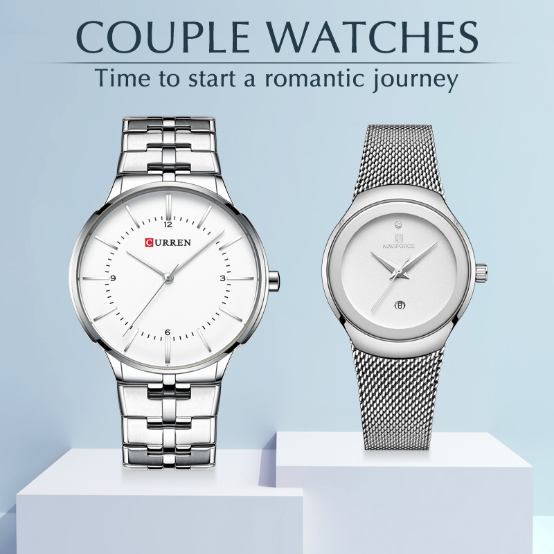 Lover Watch CURREN Top Luxury Brand Stainless Steel Waterproof Watch for Men and Women Fashion Casual Wristwatch Set for Sale 210517, Silver white
Lover Watch CURREN Top Luxury Brand Stainless Steel Waterproof Watch for Men and Women Fashion Casual Wristwatch Set for Sale 210517, Silver white
