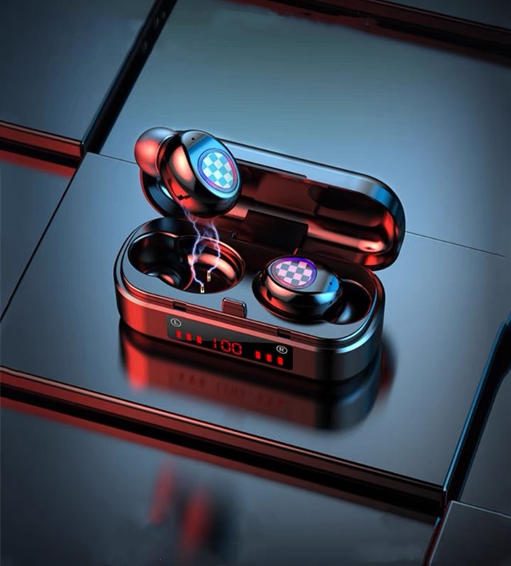 TWS Bluetooth Touch Control headset wireless Earphone Waterproof 6D Stereo sport headphone, Black
TWS Bluetooth Touch Control headset wireless Earphone Waterproof 6D Stereo sport headphone, Black