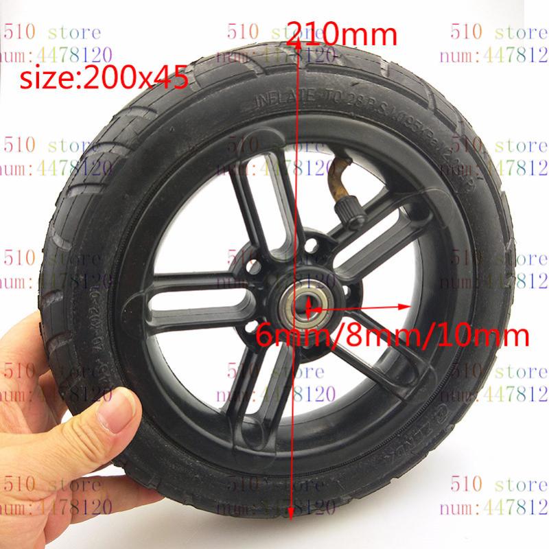 Motorcycle Wheels & Tires 200x45 Wheel 8 Inch Castor With Tyre Tube Parts Electric Scooter 6mm 8mm 10mm Inner Hole
Motorcycle Wheels & Tires 200x45 Wheel 8 Inch Castor With Tyre Tube Parts Electric Scooter 6mm 8mm 10mm Inner Hole