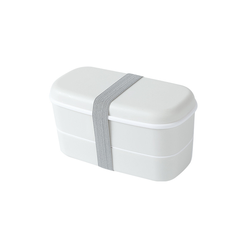 2 Layers Lunch Box Eco-Friendly Bento Box Food Container Microwavable Refrigerator Portable Dinnerware School Office Lunch Box