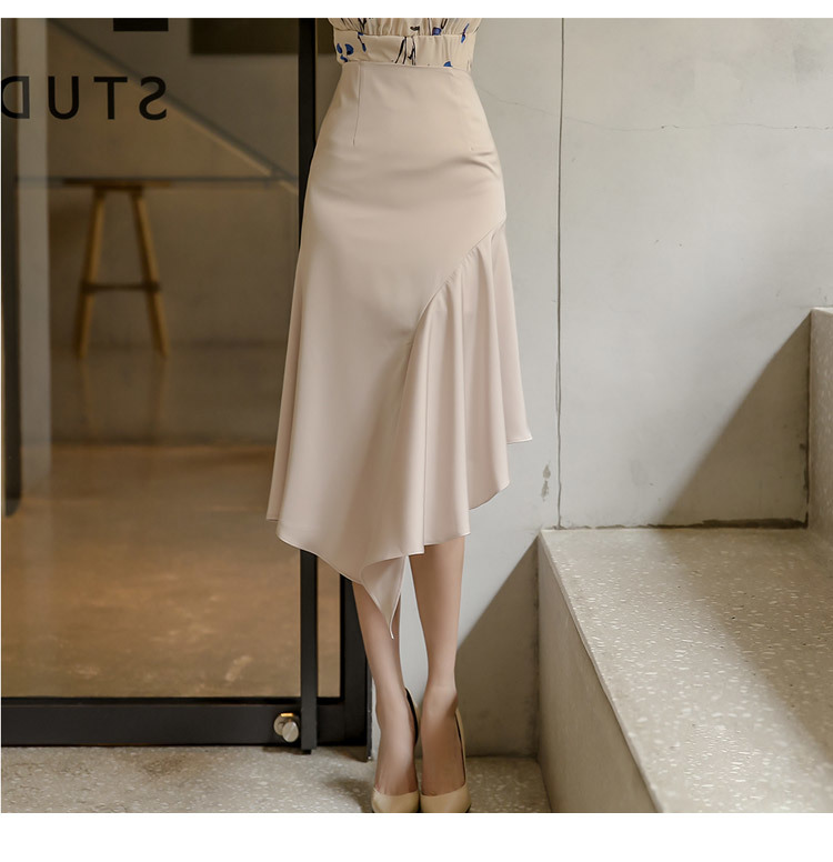 summer Women printing Sleeveless Vest Top Bodycon High Waist Irregular Ruffles Skirt Two Piece Official Sets Sexy Suit 210519