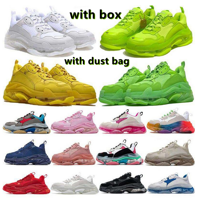 2021 Designer Paris 17FW Luxury Shoes Triple S Sneakers For Women Men Grandpa Trainer Vintage Navy Blue Orange Clear Bubble Bottom Tennis With box 35-45, Colour13
2021 Designer Paris 17FW Luxury Shoes Triple S Sneakers For Women Men Grandpa Trainer Vintage Navy Blue Orange Clear Bubble Bottom Tennis With box 35-45, Colour13