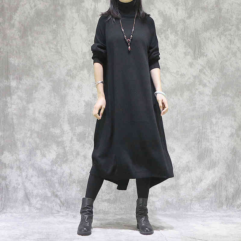 Johnature Women Turtleneck Knitted Pullover Long Sleeve Dress Solid Color Spring Soft Female Clothes Original Dresses 210521, Coffee
Johnature Women Turtleneck Knitted Pullover Long Sleeve Dress Solid Color Spring Soft Female Clothes Original Dresses 210521, Coffee