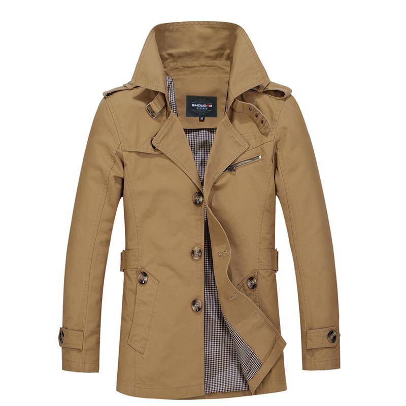 Men's Trench Coats Coat Men Windbreaker Plus Size Clothing Spring And Autumn Jacket Slim Youth Long Cotton, Black
Men's Trench Coats Coat Men Windbreaker Plus Size Clothing Spring And Autumn Jacket Slim Youth Long Cotton, Black