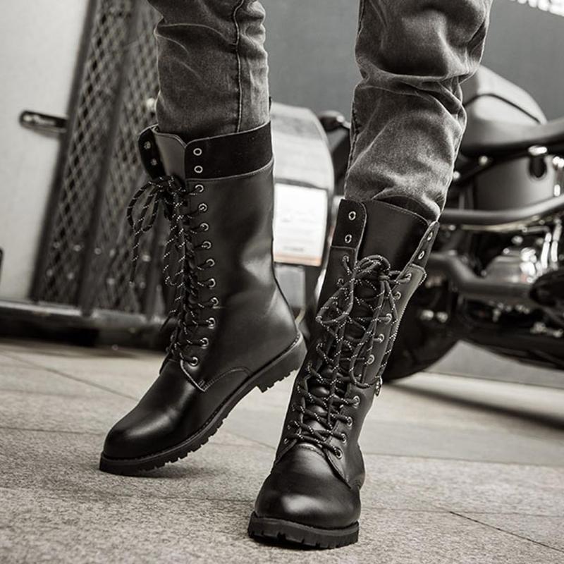 Boots High Locomotive Men Round Head Calf Roman Tactical Askeri Bot Army Bots Shoes Erkek Ayakkabi, Black
Boots High Locomotive Men Round Head Calf Roman Tactical Askeri Bot Army Bots Shoes Erkek Ayakkabi, Black
