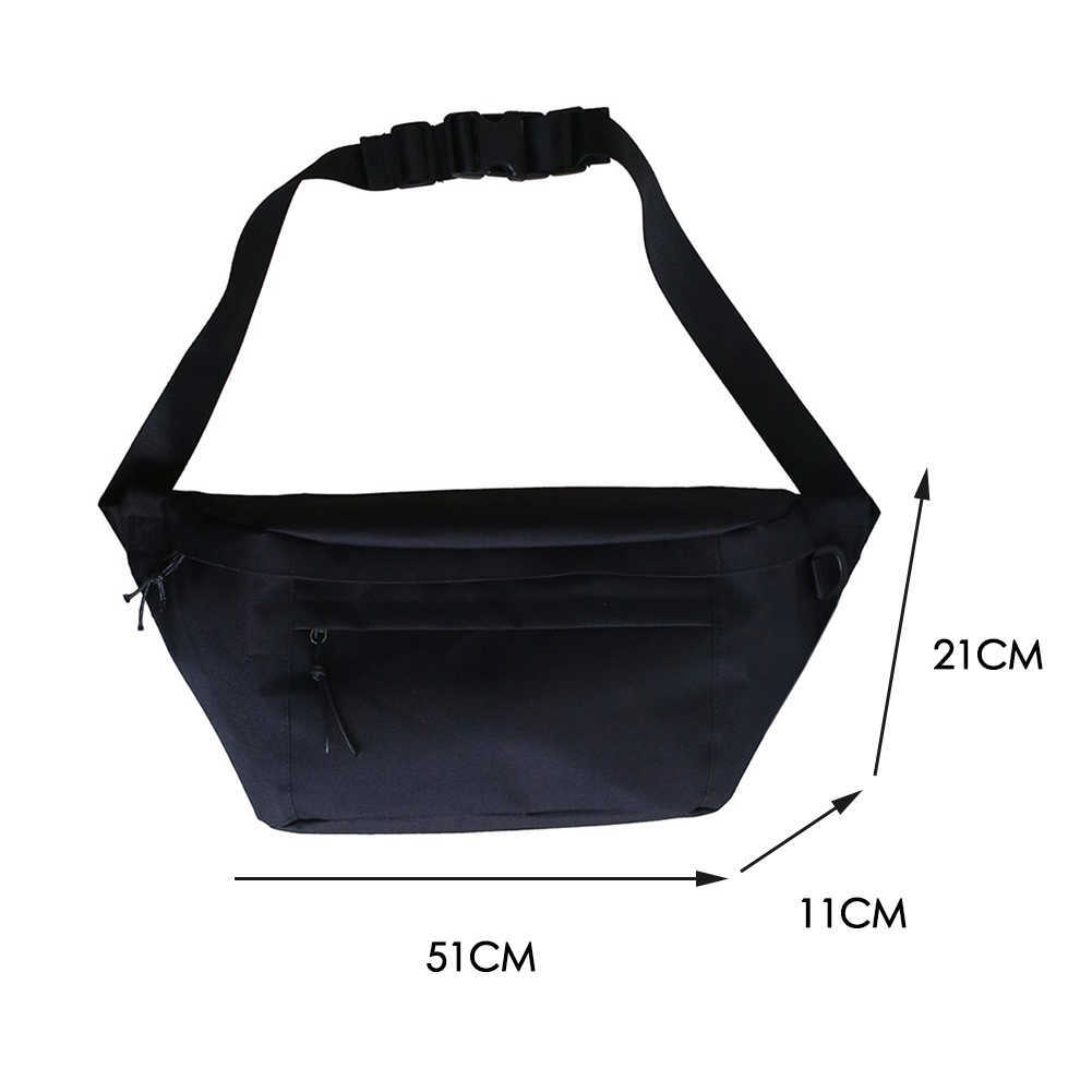 Large Capacity Storage Waist Bag Canvas Fanny Pack For Men And Women Big Blet Bag Multi-Functional Chest Bags Banana Waist Packs 210708