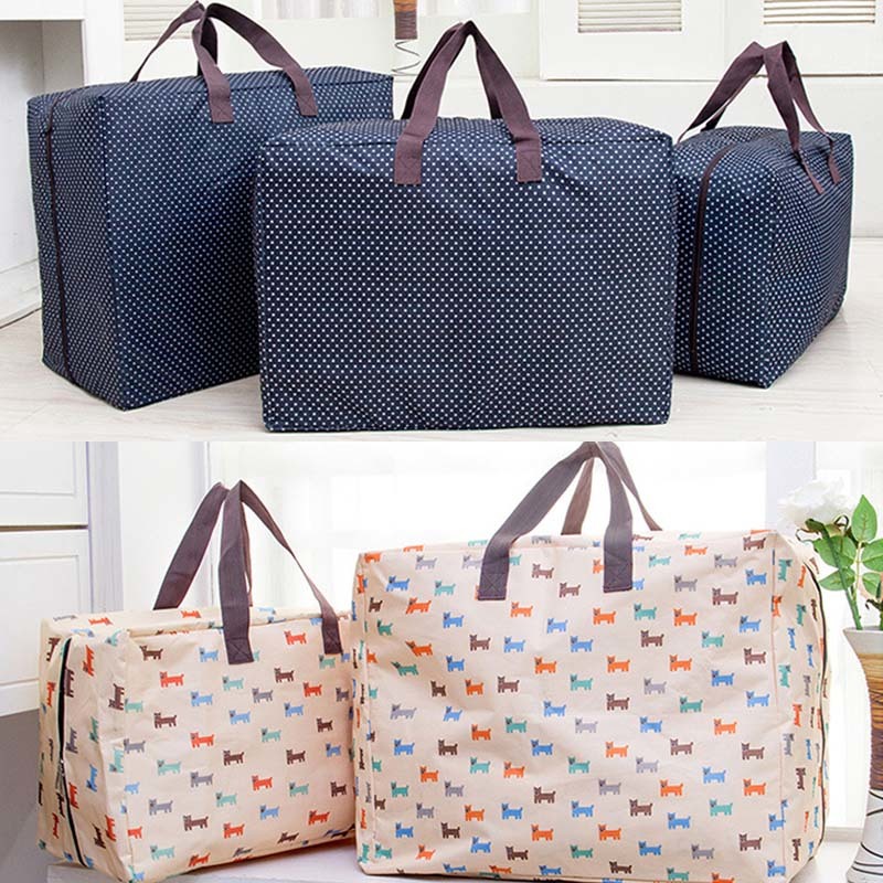 Quilt Storage Bag Clothes Bag High-capacity Portable Handle Home Accessories Waterproof Large Thickening Oxford