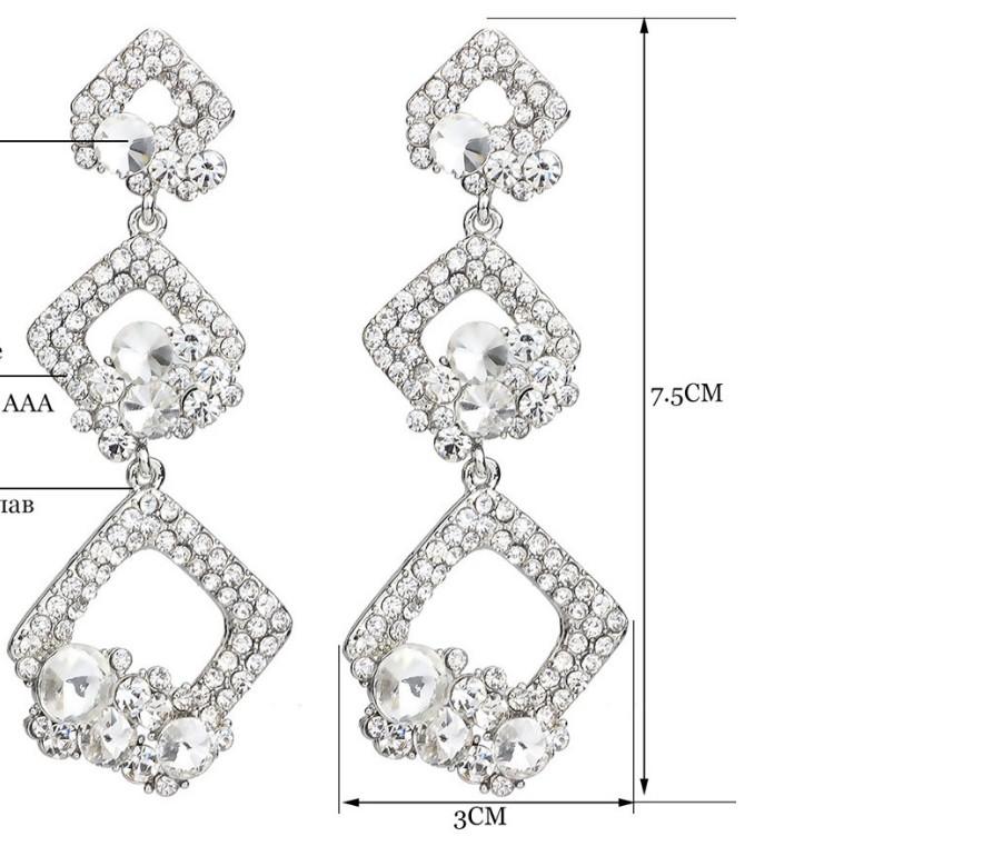 Dangle & Chandelier 2pairs/lots High Quality Diamond Crystal More Color 925 Silver Square Lady's Earings Up-market 6.9b
Dangle & Chandelier 2pairs/lots High Quality Diamond Crystal More Color 925 Silver Square Lady's Earings Up-market 6.9b
