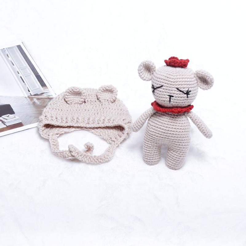 Cute Crochet Baby Bear Doll With Beanie Born Pography Accessories Hand Knittd Stuffed Toy Infant Po Props Caps & Hats, Yellow
Cute Crochet Baby Bear Doll With Beanie Born Pography Accessories Hand Knittd Stuffed Toy Infant Po Props Caps & Hats, Yellow