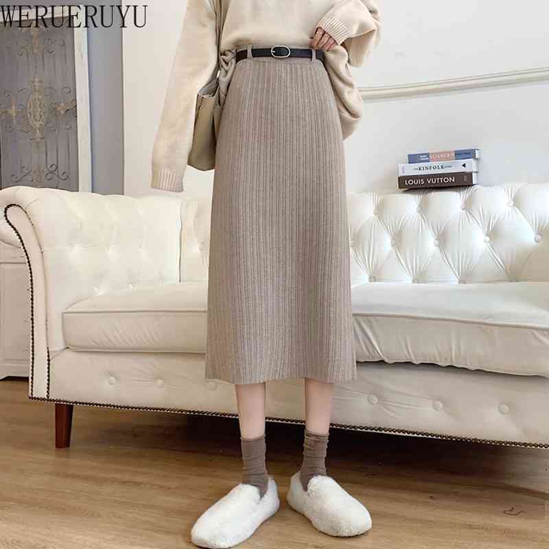 WERUERUYU Solid Color Women Midi Skirts Loose Wild High Waist Hip Knit Skirt Bottom Leisure Ladies Skirt Office Lady 210608, Photo color
WERUERUYU Solid Color Women Midi Skirts Loose Wild High Waist Hip Knit Skirt Bottom Leisure Ladies Skirt Office Lady 210608, Photo color