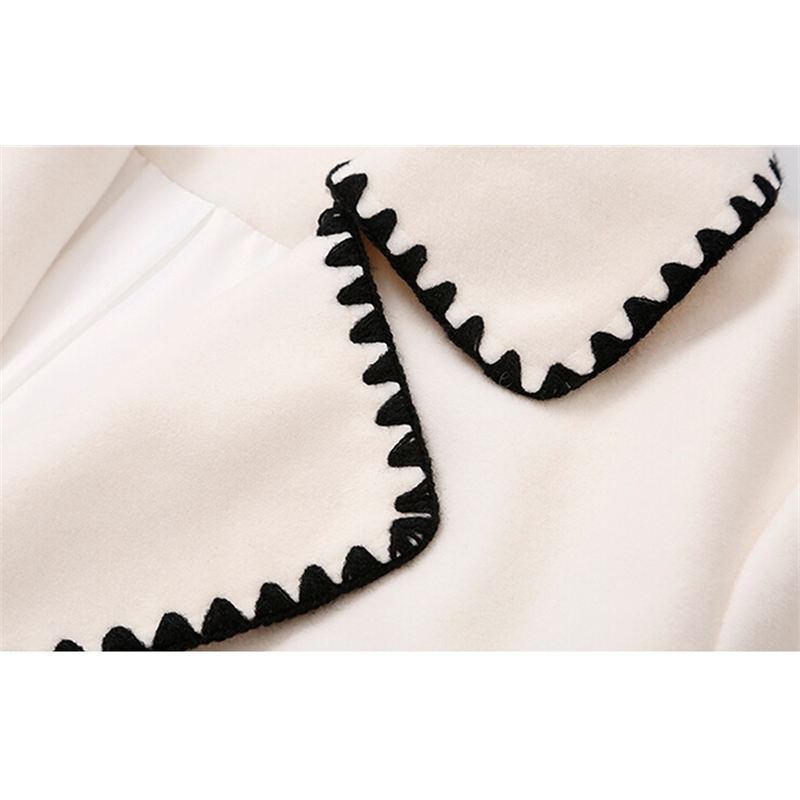 Woman Wool Coat High Quality Winter Jacket Women Slim Woolen Long Cashmere Coats Cardigan Jackets Elegant Blend 210520