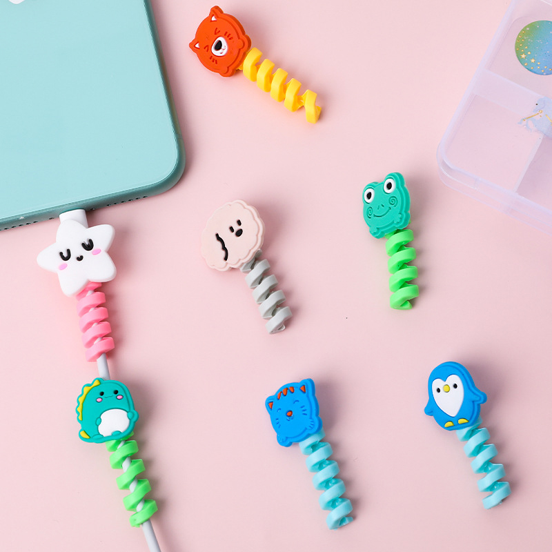 Cable Animal bite USB cable protector Charger Data Protection Cover Mini Wire Protector Cable Cord Phone Accessories Creative Gifts