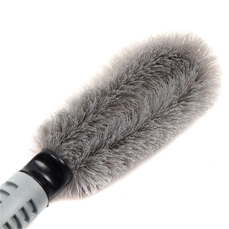 1PC Car Auto Spoke Truck Motorcycle Alloy Wheel Brush Tire Rim Hub Clean Plastic Coated Wire Wash Washing Cleaning Tool