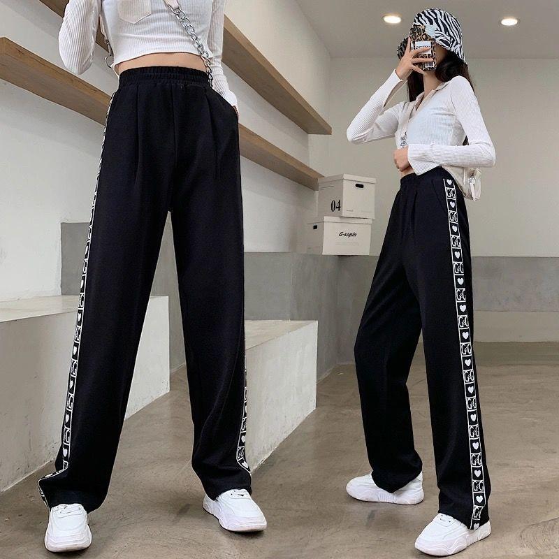 Women' Pants & Capris Casual Pant Woman Patchwork Love Printed High Waist Wide-leg Women Black White Loose Fashion Trousers Clothes
Women' Pants & Capris Casual Pant Woman Patchwork Love Printed High Waist Wide-leg Women Black White Loose Fashion Trousers Clothes