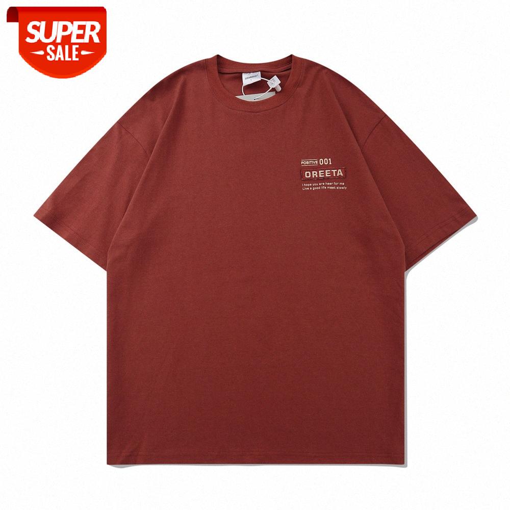 Wind letter printed short-sleeved T-shirt men's street loose round neck five-point sleeves #r21K, White;black
Wind letter printed short-sleeved T-shirt men's street loose round neck five-point sleeves #r21K, White;black