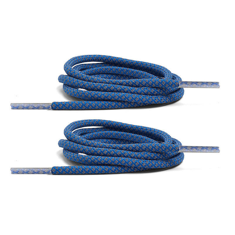 Fluorescent Sneaker Boots Shoestrings Sport 1P air 3M Head Reflective Round Rope Shoes Laces Light Safety Shoelaces Cordones