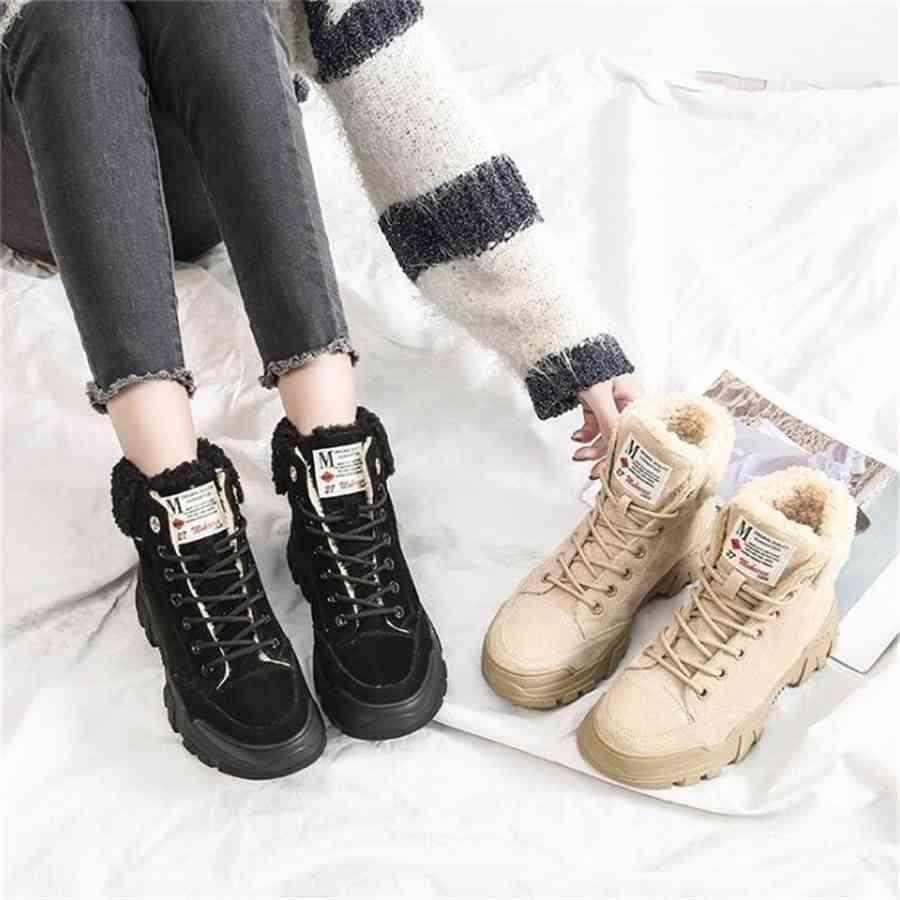 Winter Women Boots Ladies Female Brand Fashion Designer Leather Shoes Luxury Wedges Platform Fur Ankle Snow Boots for Womenwhqfc, Black
Winter Women Boots Ladies Female Brand Fashion Designer Leather Shoes Luxury Wedges Platform Fur Ankle Snow Boots for Womenwhqfc, Black