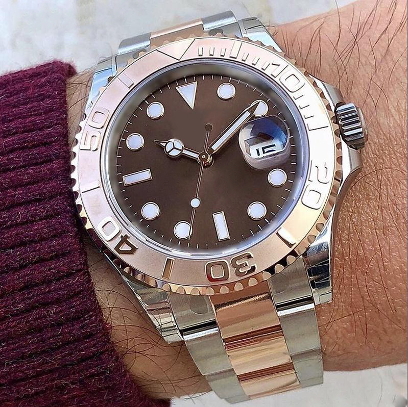 New's Men's Upgraded Yacht Master Series Watch Brown Dial Rose Gold Ceramic Bezel Two-tone Inlaid Stainless Steel Original Solid Bracelet Automatic Movement Watches, Business card case
New's Men's Upgraded Yacht Master Series Watch Brown Dial Rose Gold Ceramic Bezel Two-tone Inlaid Stainless Steel Original Solid Bracelet Automatic Movement Watches, Business card case