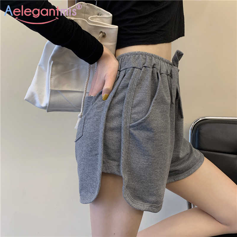 Aelegantmis Vinatge High Waist Sweatpants Shorts Women Soft Loose Wide Leg Jogging Korean Chic Casual Bottoms Short Pants 210607, Ivory
Aelegantmis Vinatge High Waist Sweatpants Shorts Women Soft Loose Wide Leg Jogging Korean Chic Casual Bottoms Short Pants 210607, Ivory
