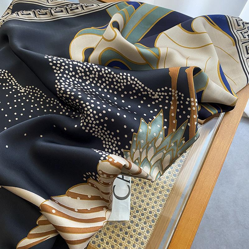 Scarves 140cm Luxury Design Silk Scarf Foulard Bandana Long Lrage Shawl Wrap Lady Hijab Muffler Women Female Wholesale, Blue;gray
Scarves 140cm Luxury Design Silk Scarf Foulard Bandana Long Lrage Shawl Wrap Lady Hijab Muffler Women Female Wholesale, Blue;gray