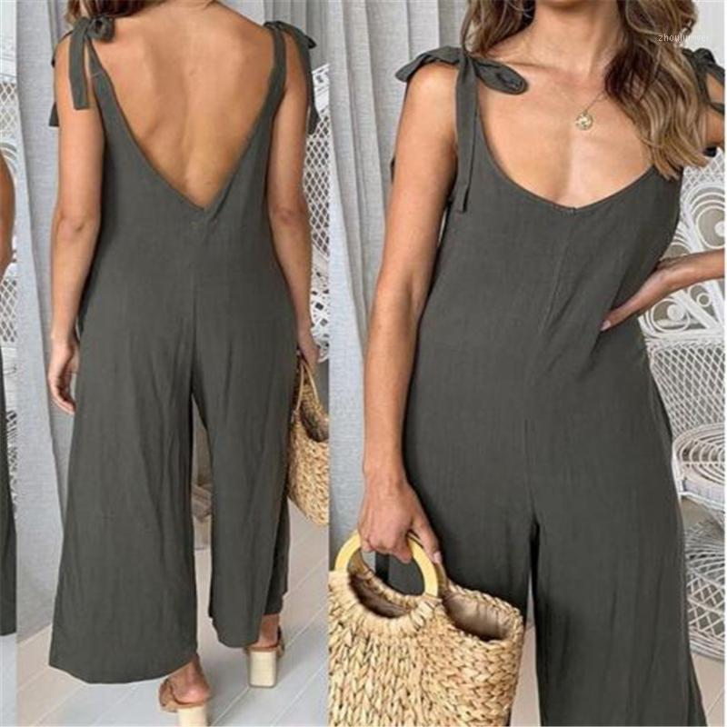 Women' Jumpsuits & Rompers 2021 Summer Women Casual Loose Linen Cotton Jumpsuit Sleeveless Backless Playsuit Trousers Sling Overalls, Black
Women' Jumpsuits & Rompers 2021 Summer Women Casual Loose Linen Cotton Jumpsuit Sleeveless Backless Playsuit Trousers Sling Overalls, Black