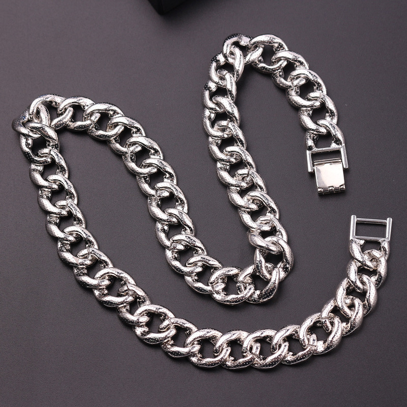 Mens Out Chain Hip Hop Jewelry Necklace Bracelets Gold Silver Miami Cuban Link Chains Necklaces High Quality Fashion Trend Gift Anniversary Party