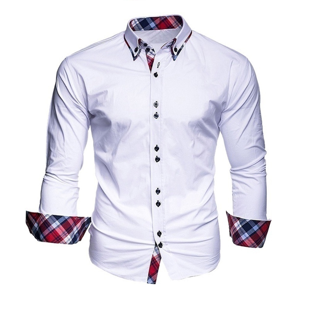 Designs Mens business shirt long-sleeved slim-fit formal casual shirt Camisa Masculina size S-3XL Style Tops, Black
Designs Mens business shirt long-sleeved slim-fit formal casual shirt Camisa Masculina size S-3XL Style Tops, Black