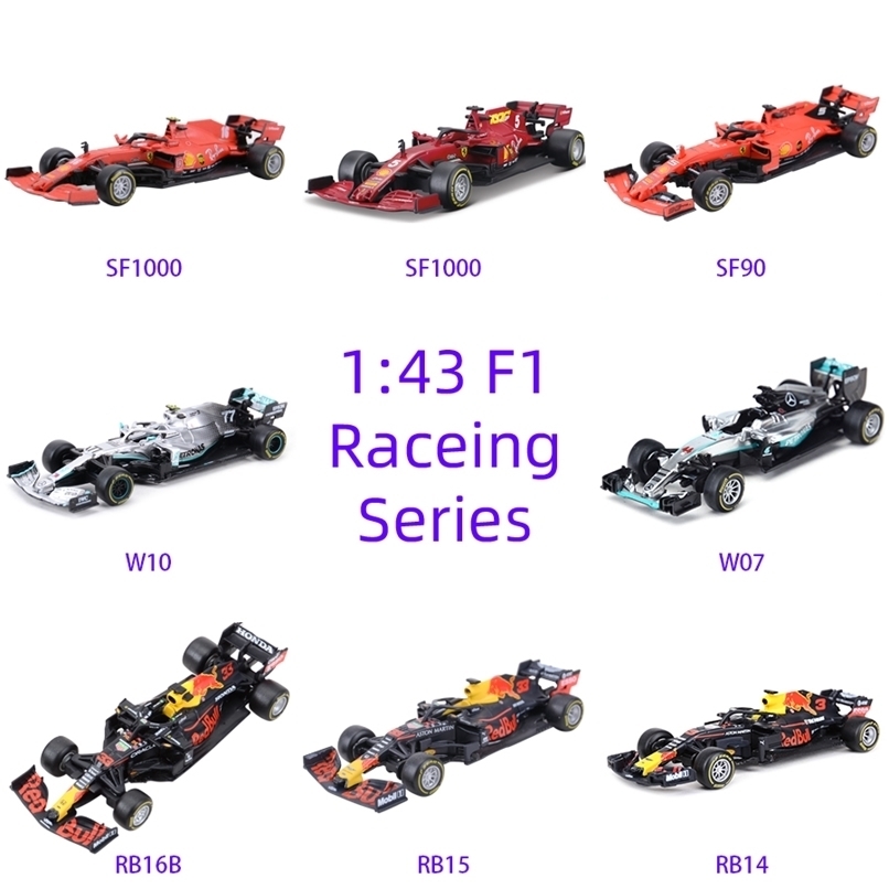 Bburago 1:43 RB16B S000 SF90 SF71H SF70H RB15 RB14 W10 Racing Formula Car Static Simulation Diecast Alloy Model 211213
Bburago 1:43 RB16B S000 SF90 SF71H SF70H RB15 RB14 W10 Racing Formula Car Static Simulation Diecast Alloy Model 211213